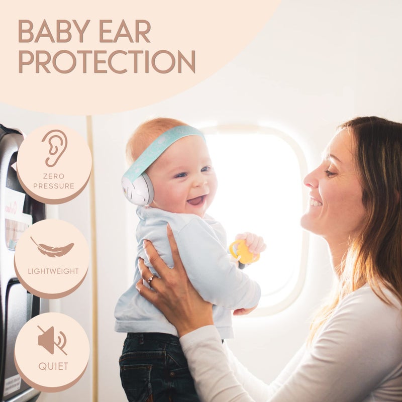 Kiddieware Green Baby Noise Cancelling Headphones for Baby 0-24 Months - Soundproof Baby Ear Muffs for Baby Ear Protection Helps Sleep - Image 5