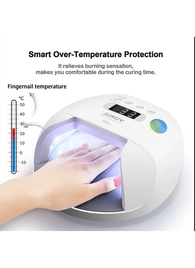 brunson Nail Lamp Sun Uv Sun7 Uv Led Nail Lamp Dryer Big Power Fast Curing Nail Gel Professional Nail Dryers Uv Gel Drying Tools Machine  - Image 2
