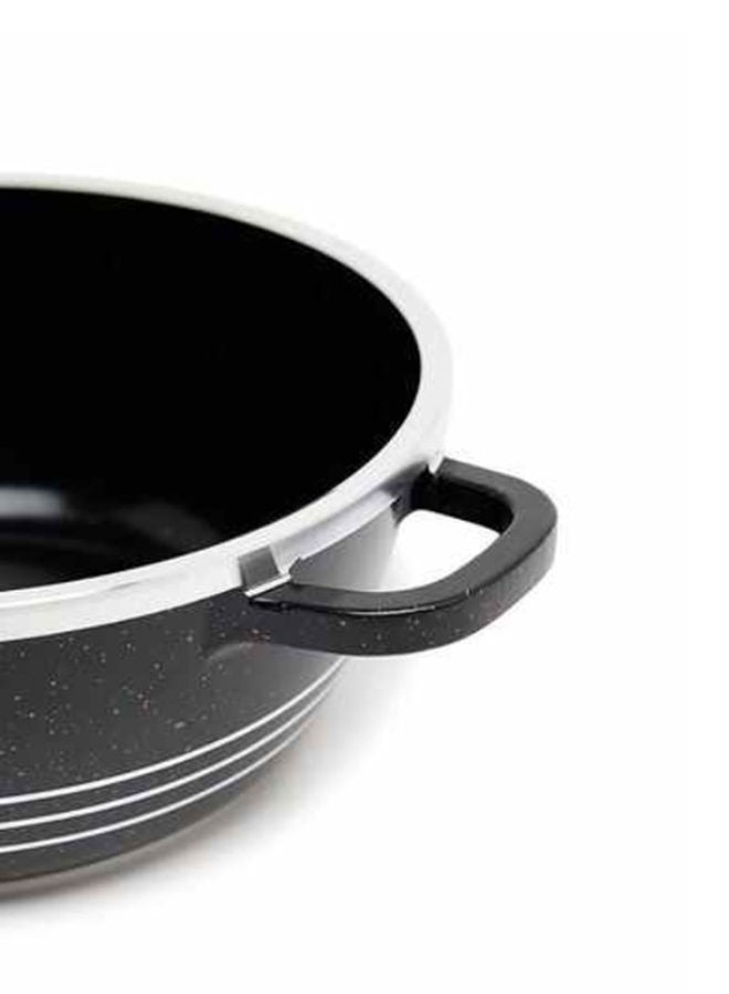 DESSINI قدر طهي غير لاصق 36 سم، أسود/شفاف - Image 4