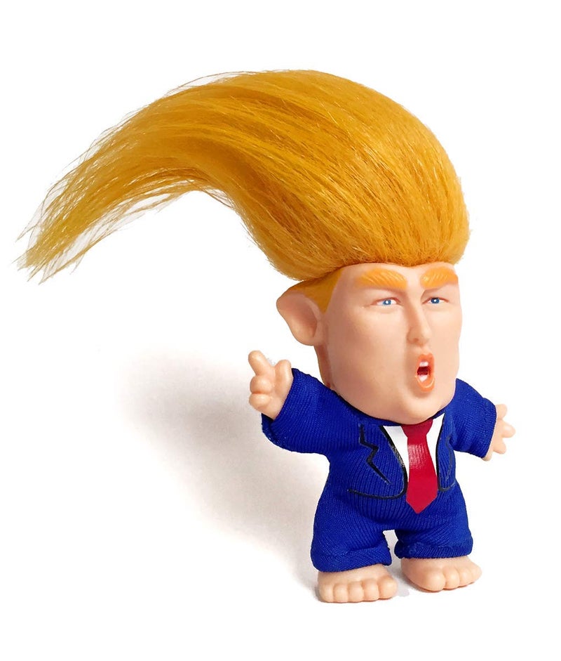 Design Masters Collectible President Donald Trump Troll Doll  Hair to the Chief 