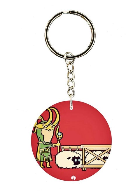Loki Printed Keychain