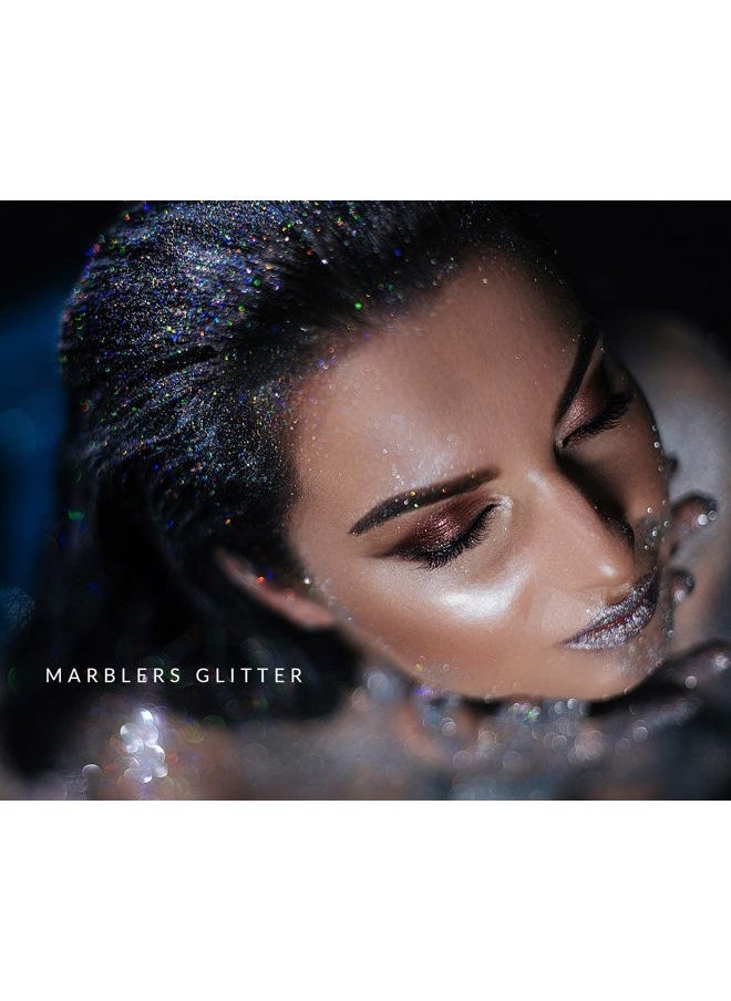 MARBLERS - Twinkle Glitter [Light Gold] 3oz (85g) | Fine | Non-Toxic, Vegan, Cruelty-Free | Face, Body, Eyeshadow, Hair, Festival, Party Makeup | Nail Art, Polish | Resin, Tumbler, Slime, Craft - Image 1
