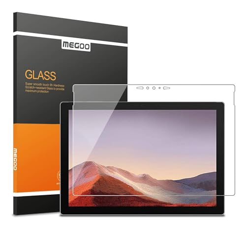 Megoo Screen Protector for Microsoft Surface Pro 7 Plus/Surface Pro 7 (2019) - Ultra-Thin Glass Flim, Extreme Touch Sensitivity (Precise cutouts and Works with Surface Pen) - Image 1