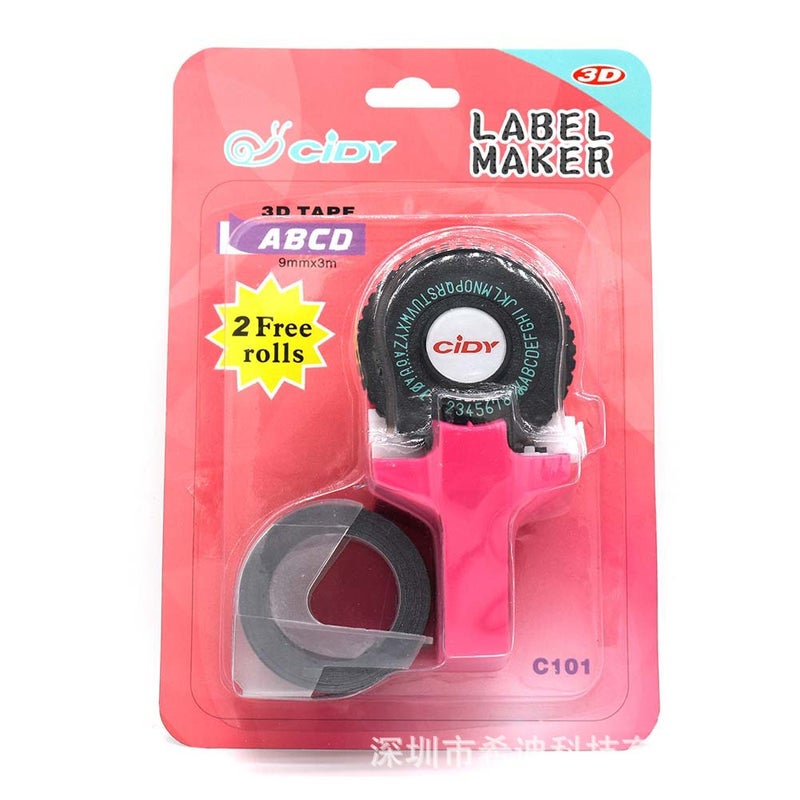 CIDY C101 Mini Manual Label Maker Embossed Tape Labeling Machine - Image 1