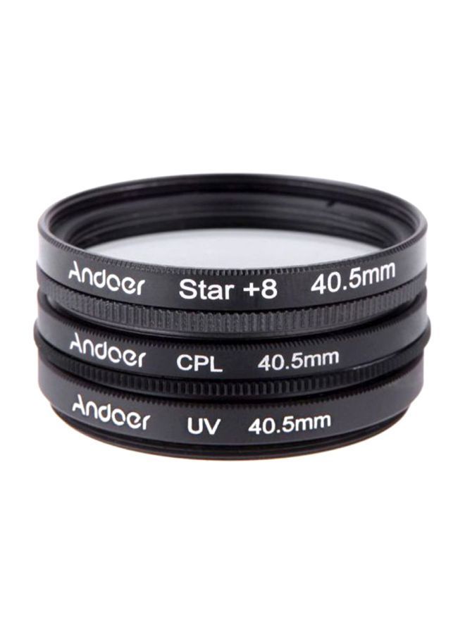 NIBEMINENT Camera Lens Filter Kit With Case 4.05cm Black - Image 1