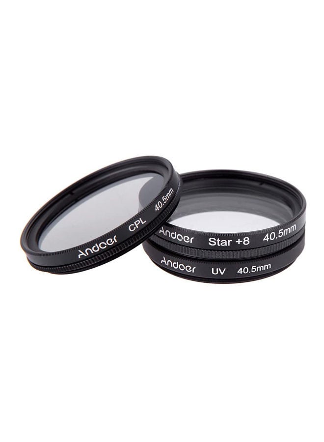 NIBEMINENT Camera Lens Filter Kit With Case 4.05cm Black - Image 3