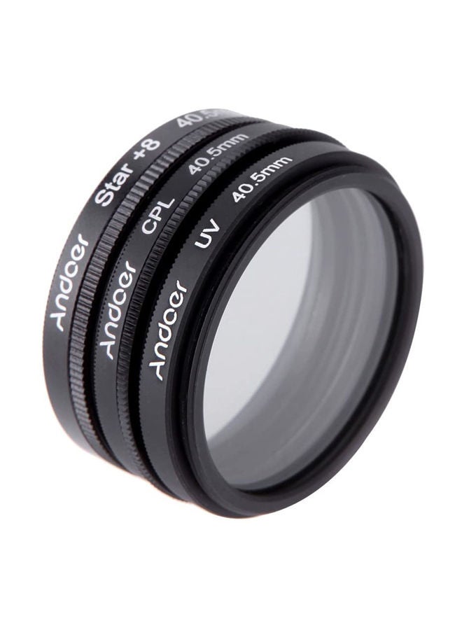 NIBEMINENT Camera Lens Filter Kit With Case 4.05cm Black - Image 2