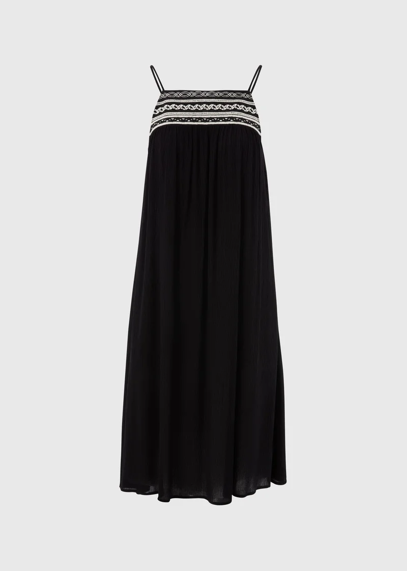Matalan Sage Green Button Midi Tea Dress