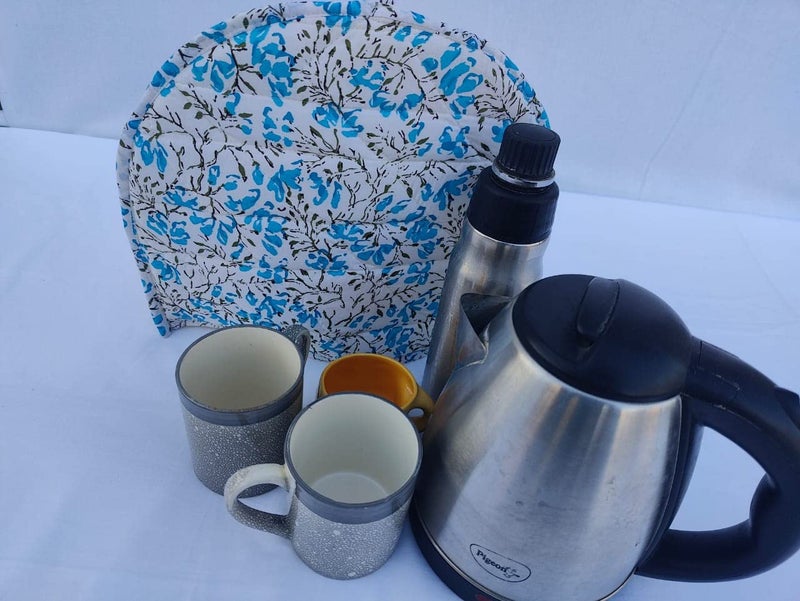 Malan Bai Mandala Tea Cozy Cover Hand Block Winter Tea Cozy Cotton Tea Kettle Warmer Pot Cover Hot Coffee Cover Handamde Kitchen Décor Brand: Malan Bai - Image 4