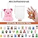 Fovths 32 Packs Valentines Day Mini Stuffed Animal with Heart Cards Jungle Animals Plush Toy Keychain for Valentines Day Gifts School Classroom Exchange Game Prize Party Favors - Image 4