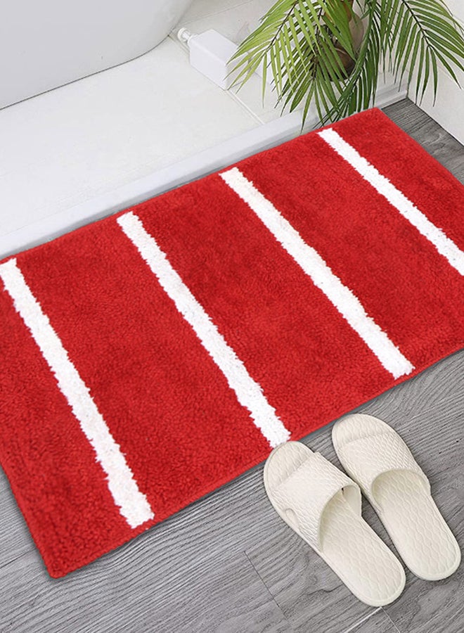 Status Soft Microfiber Anti-Skid Bath Mat/Room Enterence/Office Enterence (Multi Color) size -58x38cm Pack of 2 - Image 3