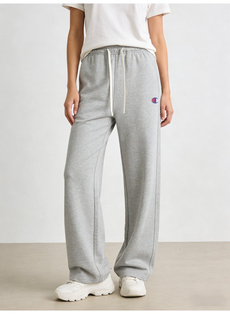 Champion Heather Gray Plus Size Wide Leg Sweatpants - Unisex Comfort Drawstring Trousers for Men & Women - Image 3