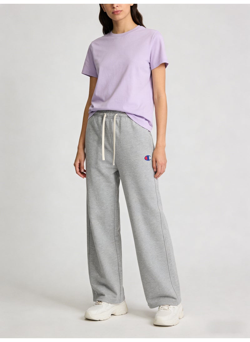 Champion Heather Gray Plus Size Wide Leg Sweatpants - Unisex Comfort Drawstring Trousers for Men & Women - Image 2