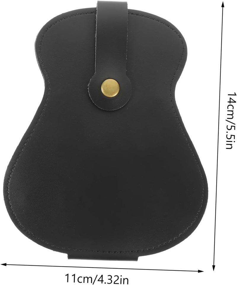 Toyvian Guitar Pick Holder Bag Portable PU Storage Case for Guitar Picks Accessories Multi Functional Guitar Pick Carry Bag Guitar Picks Storage Holder - Image 2