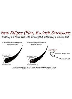 Ellipse 0.20Mm Thickness B Curl Length 8Mm14Mm Flat Shaped Volume Eyelash Extensions Mixed Assorted Sizes In One Tray Silk Mink Fake Eye Lashes - pzsku/Z1FE016E4F631CC6BB929Z/45/_/1695644276/d84a7022-295d-4a4e-8bde-51fe07da73f1