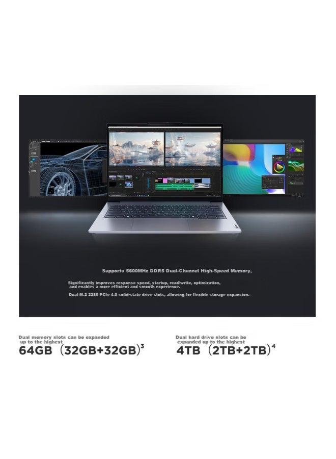 Thinkpad , Lenovo Thinkbook14 Ryzen Edition, R7-8845h, 14-inch, 16gb, 1tb, 2.8k, 120hz High Refresh Rate Screen, Laptop - Image 1