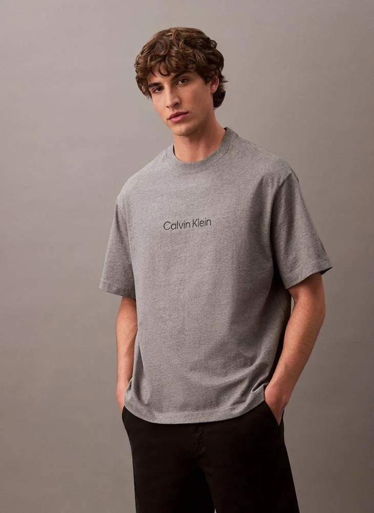 CALVIN KLEIN Logo Crew Neck T-Shirt