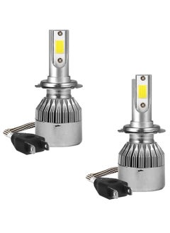 C6 2 Pcs/Set 120W C6 6000K Cold White H7 LED Headlight Bulb 3800LM Beam Car Head Lamp Light  - Image 1