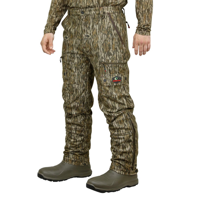 Mossy Oak Sherpa 2.0 Fleece Lined Camo Hunting Pants for Men, Hunting Clothes, Large, Bottomland - Image 1