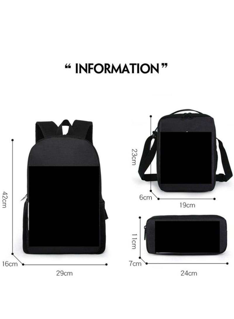 Anime cartoon large capacity backpack, student backpack, children's backpack, digital printed Oxford cloth backpack, unisex - Image 2