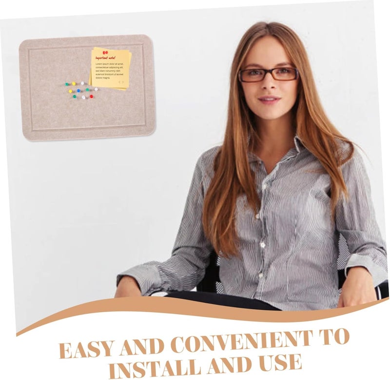 Gadpiparty Felt Pin Board Wall Organizer Self-Adhesive 16x12 Inches Memo Board for Home Office Classroom Sturdy Push Pins - Image 5