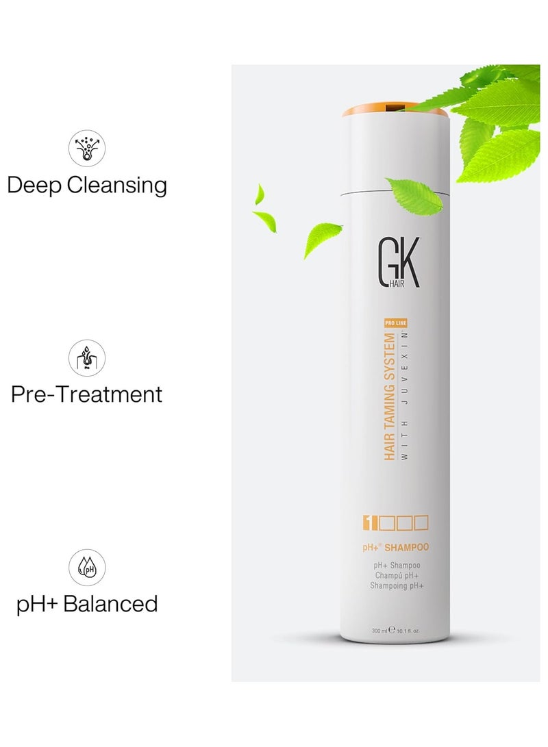 GK Hair Ph+ Pre-Treatment Clarifying Shampoo 300ml/ 10.1 fl. oz. For Deep Cleansing Impurities With Aloe Vera, Vitamins and Natural Oils  - Image 3