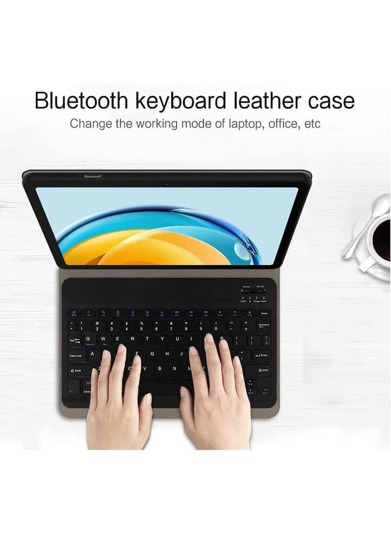 MarlaMall Keyboard Leather Case for Huawei MatePad 10.4,Detachable Smart Cover with Pen Holder,Black - Image 5