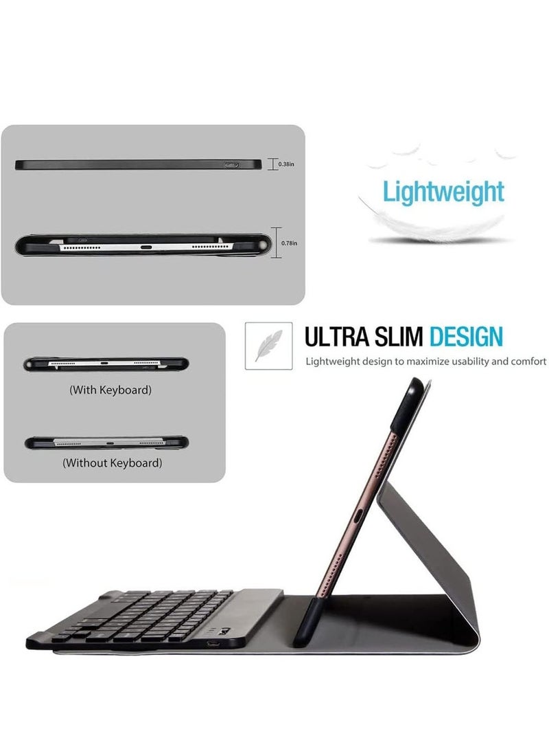 MarlaMall Keyboard Leather Case for Huawei MatePad 10.4,Detachable Smart Cover with Pen Holder,Black - Image 2