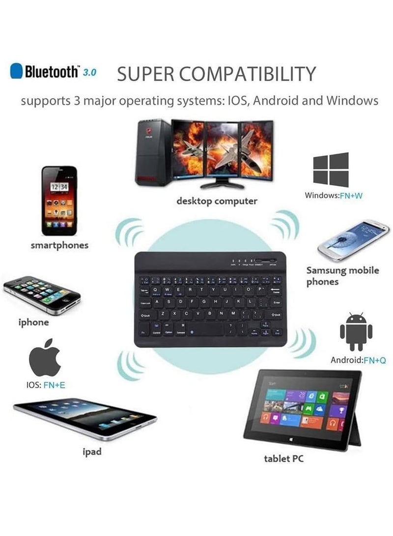 MarlaMall Keyboard Leather Case for Huawei MatePad 10.4,Detachable Smart Cover with Pen Holder,Black - Image 4