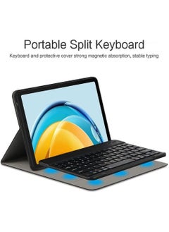 MarlaMall Keyboard Case for Huawei MatePad 10.4,Detachable Smart Cover with Pen Holder,Black  - Image 3