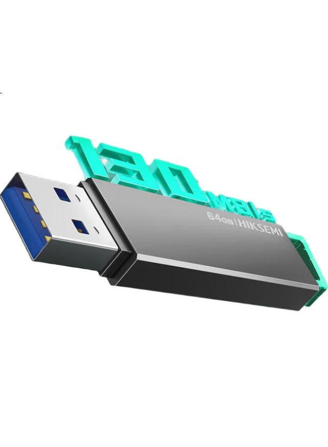 HIKVISION Hikvision 64Gb Usb3.2 Flash Drive R33, Work Indicator Light, Read Speed 130Mb/S, High-Speed Portable Usb Drive, Compatible With Huawei, Xiaomi Computers, Business Office, And General-Purpose Flash Drive - Image 1