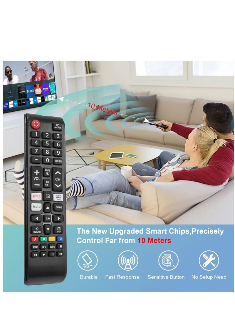 Universal Remote for All Samsung TV Remote, Replacement Compatible for All Samsung Smart TV, QLED, LED, LCD, HDTV, 4K 8K UHD Smart TV (BN59-01315A) PACK OF 2 - Image 5