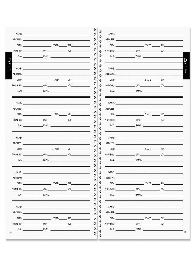 Current Wildflower Sanctuary Address Book-94 Pages;Small 5" x 8-1/2" Size for Purse or Office,Spiral Bound Soft Cover Organizer for Contacts,Addresses,Email, & Phone Numbers + 50 Replacement Stickers - Image 2