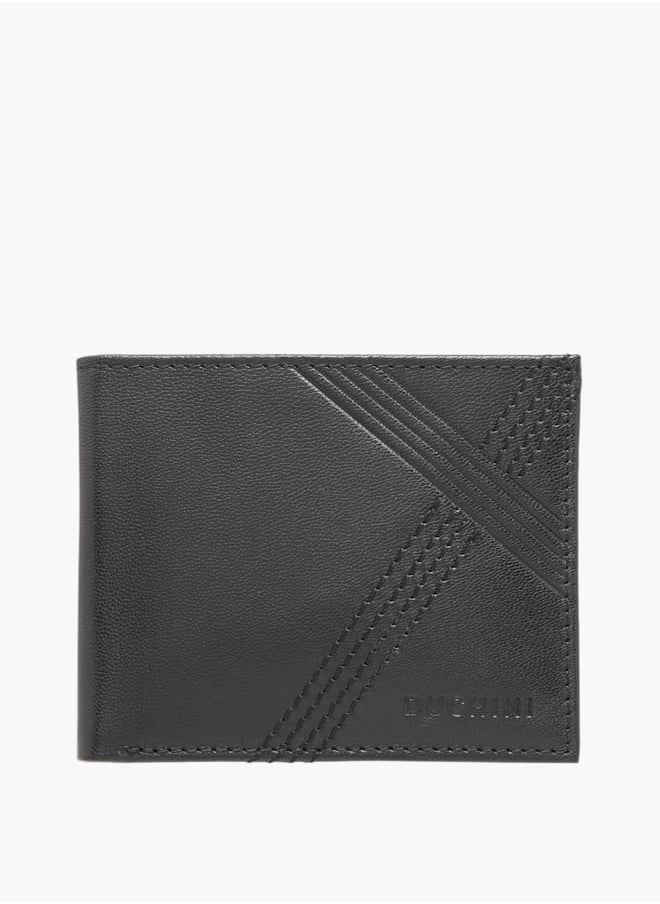 DUCHINI Mens Logo Embossed Bi-Fold Wallet With Flap Closure  - Image 1