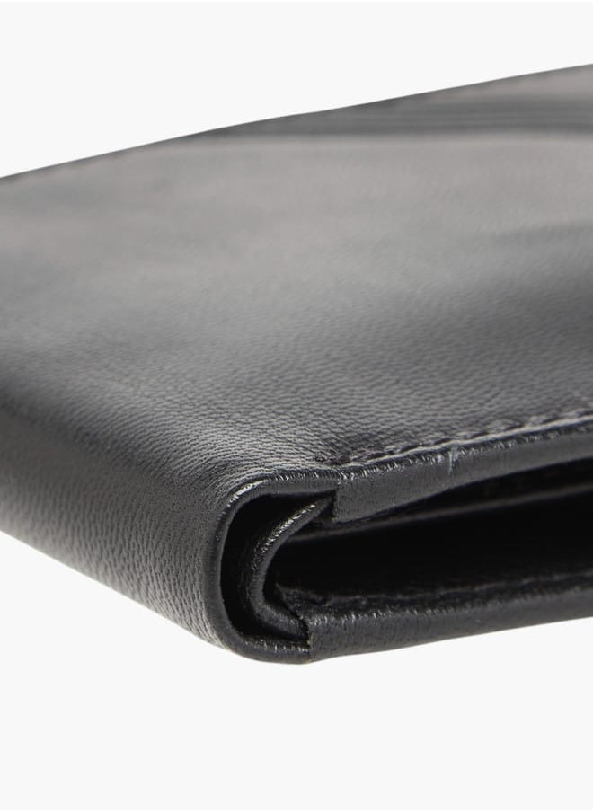 DUCHINI Mens Logo Embossed Bi-Fold Wallet With Flap Closure  - Image 3