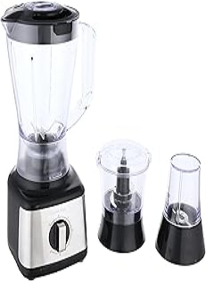 NIKAI Nikai Blender 3 In 1 With Chopper Dry Mill 500W Grey 42X19.4X19.4 Grey 