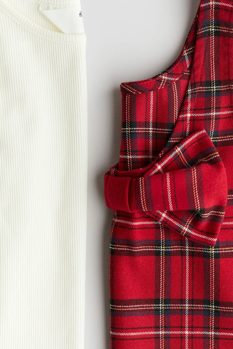 اتش اند ام طقم بلوزة وفستان من قطعتين