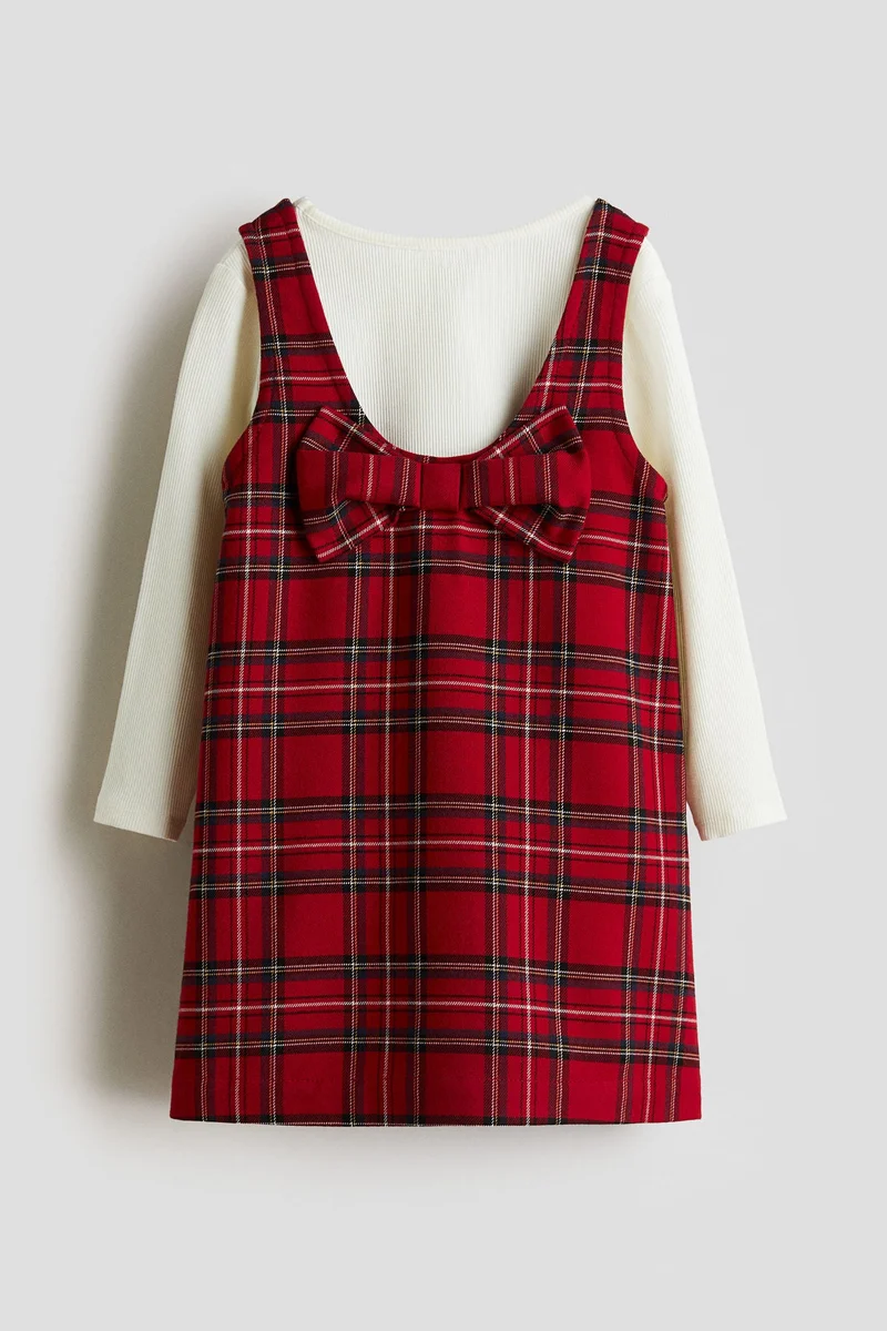 اتش اند ام طقم بلوزة وفستان من قطعتين