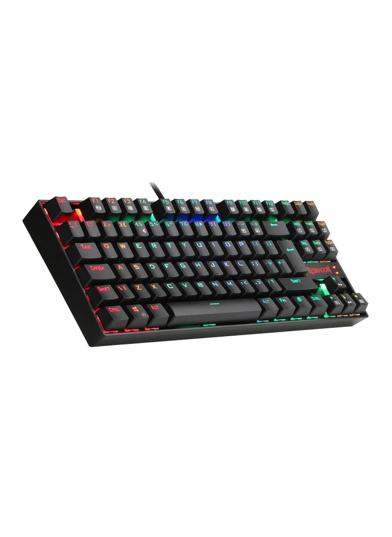 Redragon Kumara K552-RGB Compact 87 Keys RGB Backlit Mechanical Gaming Keyboard - Blue Switch