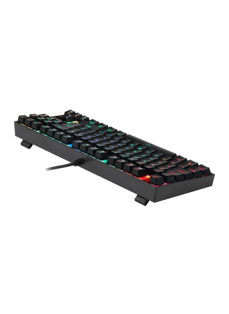 Redragon Kumara K552-RGB Compact 87 Keys RGB Backlit Mechanical Gaming Keyboard - Blue Switch