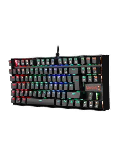 Redragon Kumara K552-RGB Compact 87 Keys RGB Backlit Mechanical Gaming Keyboard - Blue Switch