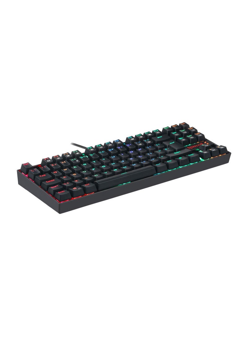 Redragon Kumara K552-RGB Compact 87 Keys RGB Backlit Mechanical Gaming Keyboard - Blue Switch