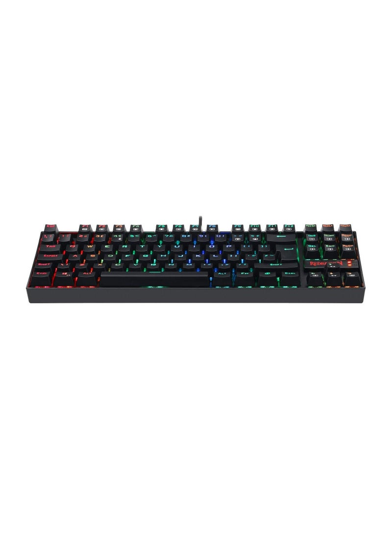 Redragon Kumara K552-RGB Compact 87 Keys RGB Backlit Mechanical Gaming Keyboard - Blue Switch