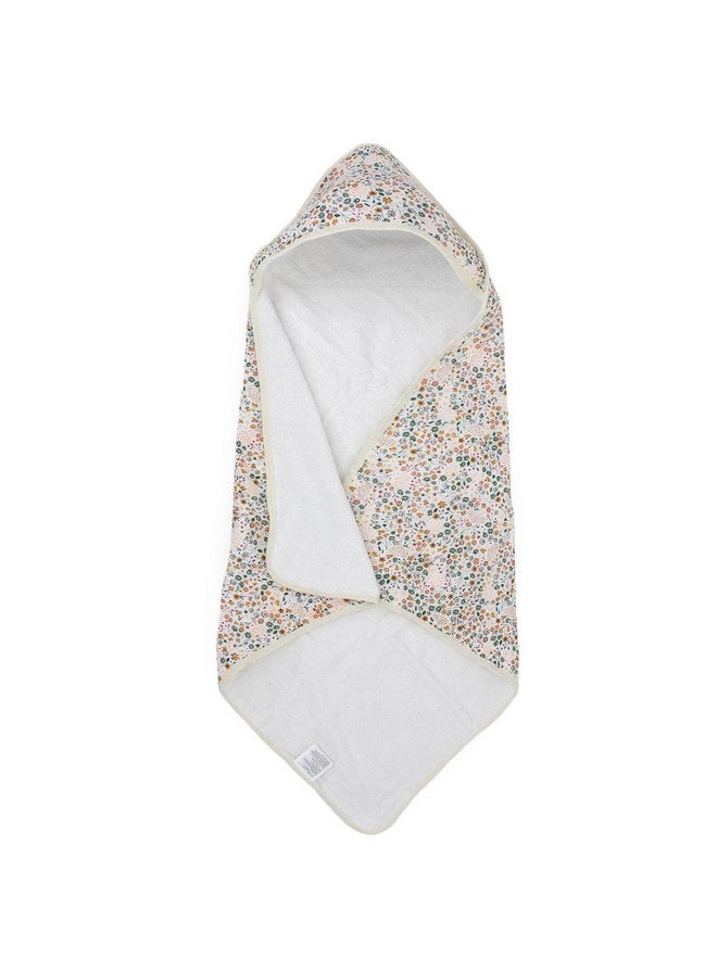 ليتل يونيكورن منشفة Little Unicorn Premium Muslin & Terry ذات القلنسوة، 30 × 30 (بتلات مضغوطة) - Image 1