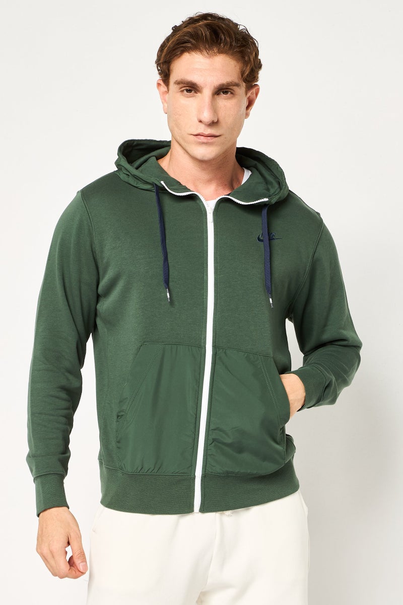 Nike Men Standard Fit Long Sleeve Training Hoodie, Green - Image 1