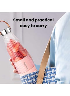 TNW Portable Blender Juice Cup, 500ML USB Rechargeable Fruit Blender, Mini Personal Blender for Shakes, Smoothies, Fresh Juice,  Vegetables(White)  - Image 3