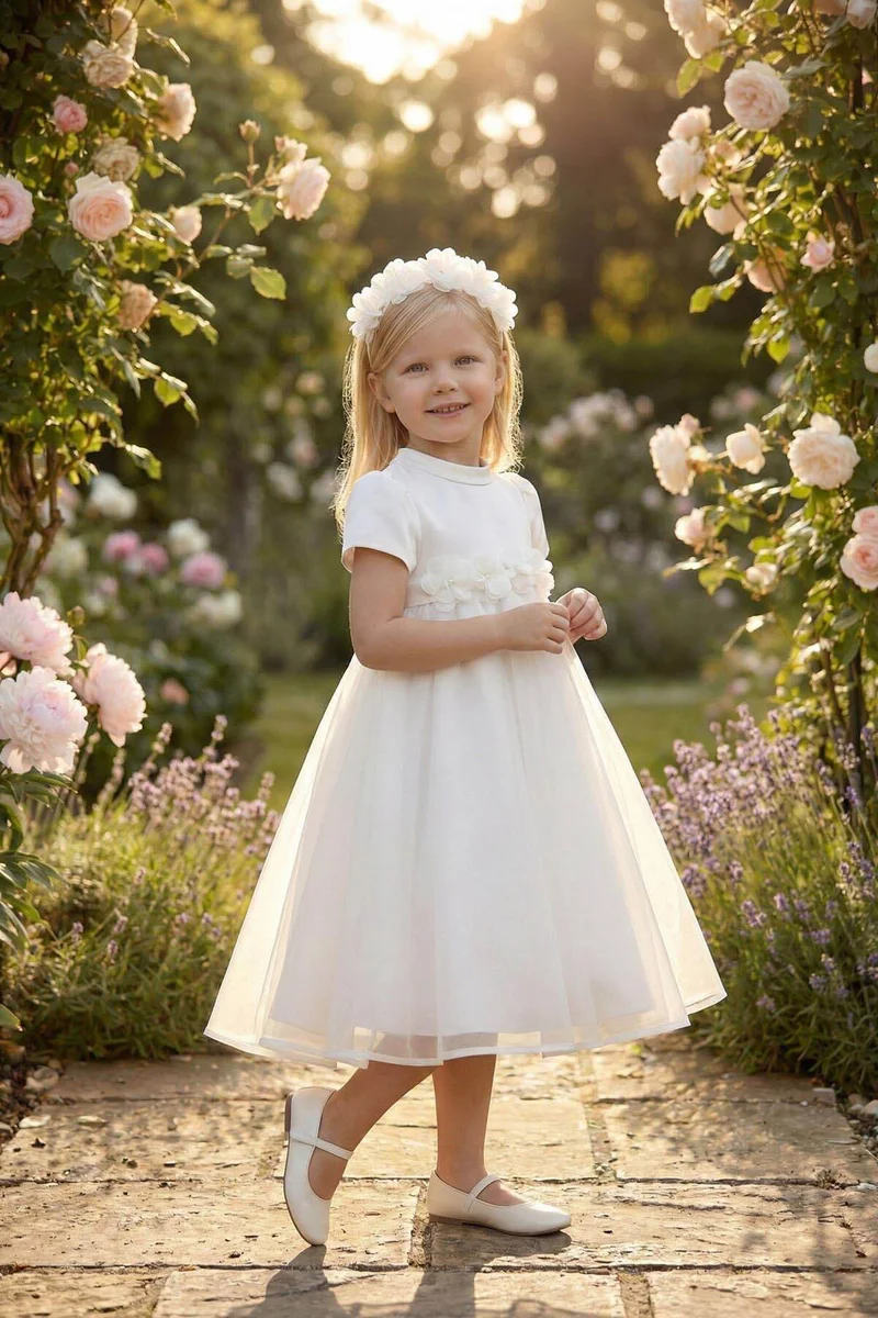Via Bambino Ivory Garden Princess Dress 36392