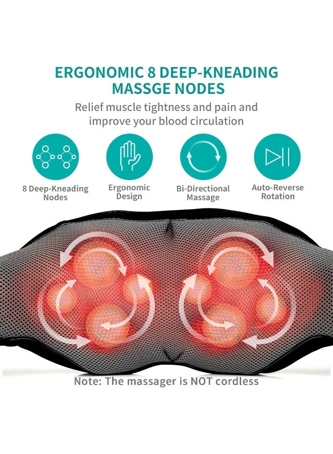 Shiatsu Neck and Back Massager with Heat - Image 2