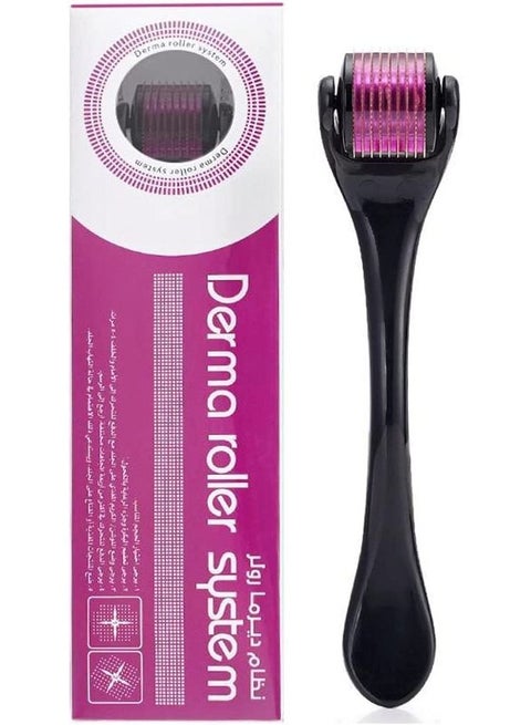 0.3mm  540 Needles Hair Growth Roller,Titanium Micro Wrinkle Anti Aging Acne Scar Stretch Mark Treatment Micro Needling Face Care Massage Tool with Transparent Box