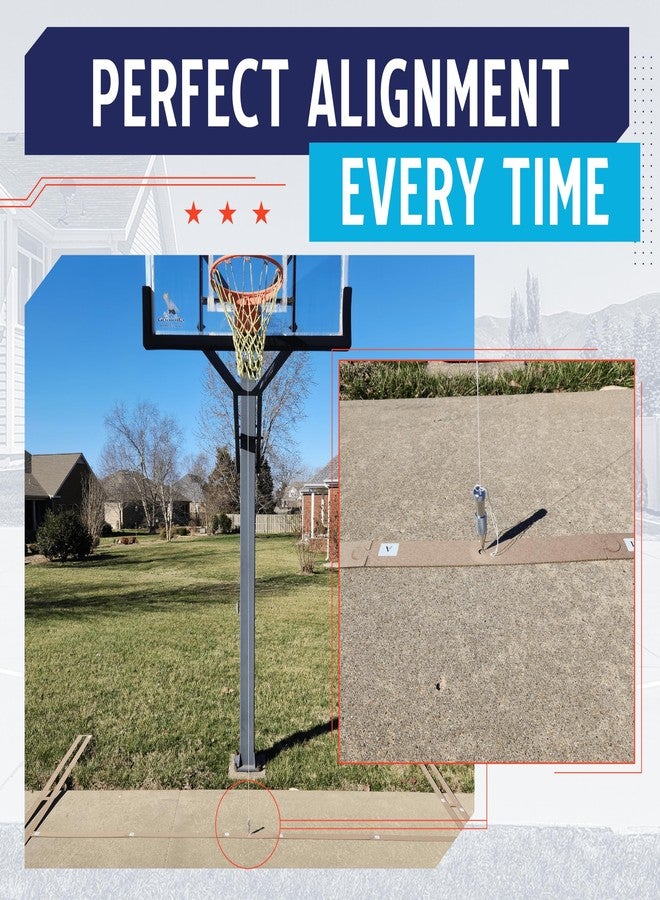 Murray Sporting Goods Basketball Court Marking Stencil Kit Free Throw Lane/Key Only for Driveway, Asphalt or Concrete - Image 3